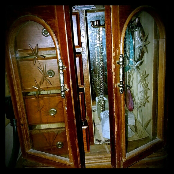 antique music jewelry box